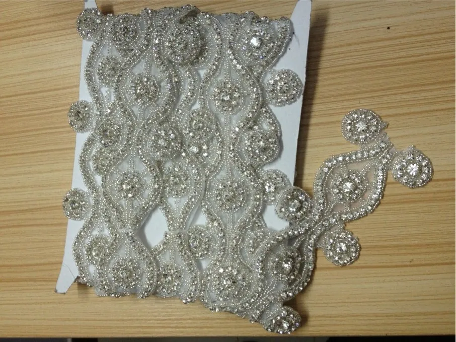 Модные Пришивные на ткани высококачественные прозрачные стразы сетчатая