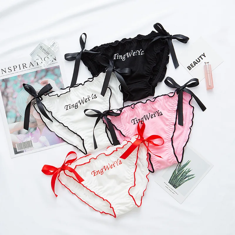 Женские трусики стринги 5 шт нижнее белье женские модные хлопковые танга розовые