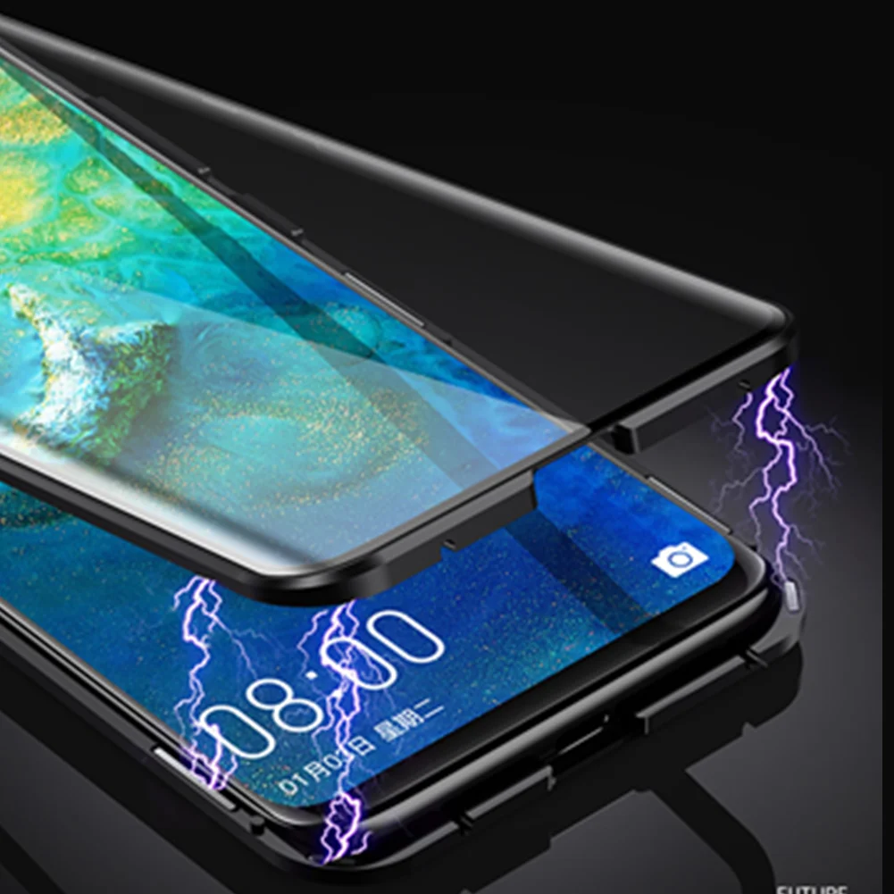 Магнитный чехол для huawei mate 20 Pro двусторонний из закаленного стекла 9H P20 | Мобильные