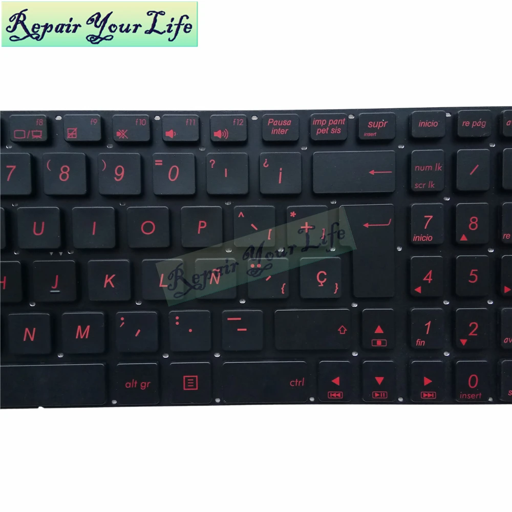 Клавиатура для ноутбука ASUS N56 N56V N76 G550 G56 N550 N750 Q550 SP испанская с