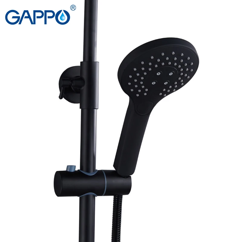 GAPPO смеситель для душа ванны Черный массажный s Набор смесителей torneira do anheiro