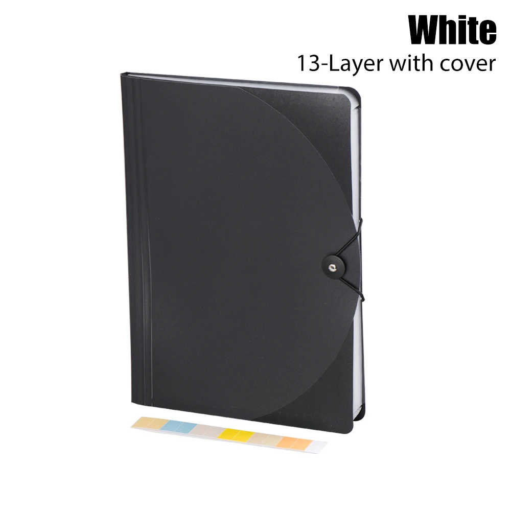 13-Layer withcover w 13/24 карманов, радужная расширяющаяся папка для документов А4, держатель для документов, бумаги, сортировочный ящик для папок, самостоящий портфель, Органайзер - Цвет: 13-Layer withcover w