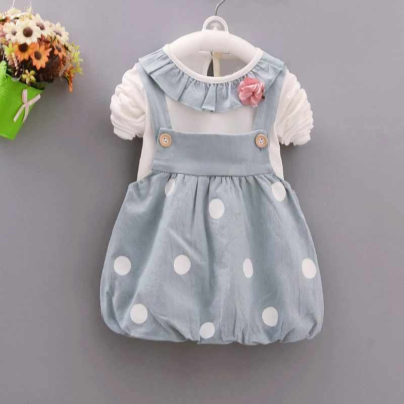 Новая весенне-осенняя одежда для малышей Костюм из 2 предметов блузка с длинными