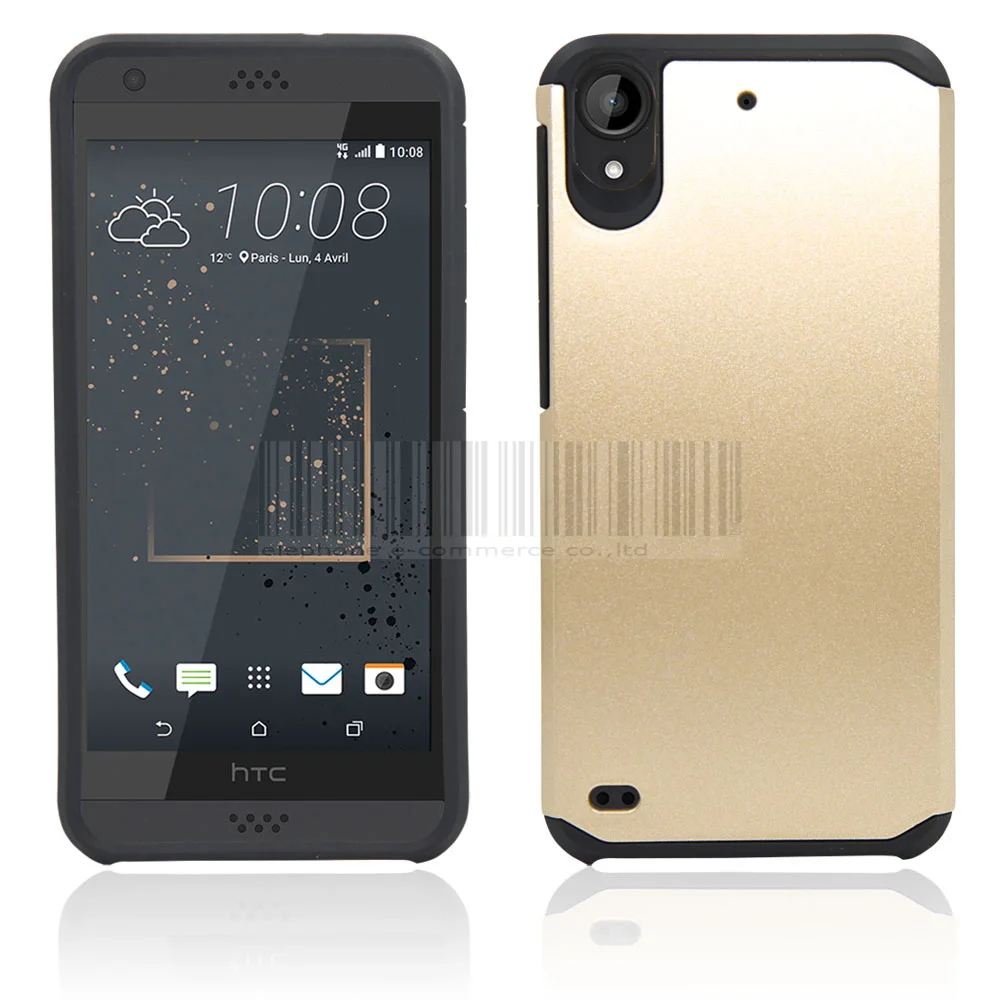 С двойным слоем ТПУ + PC Броня противоударный жесткий чехол с защитой экрана для htc