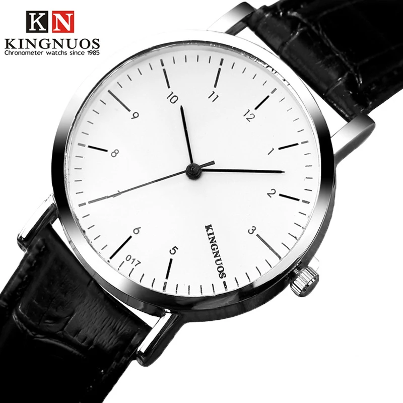 Новые оригинальные KINGNUOS модные повседневные мужские наручные часы простые