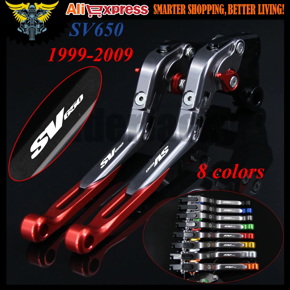 Складные тормоза с ЧПУ для мотоциклов Suzuki SV650 1999 2000 2001 2003 2004 2005 2006 2007 2008 2009 красные