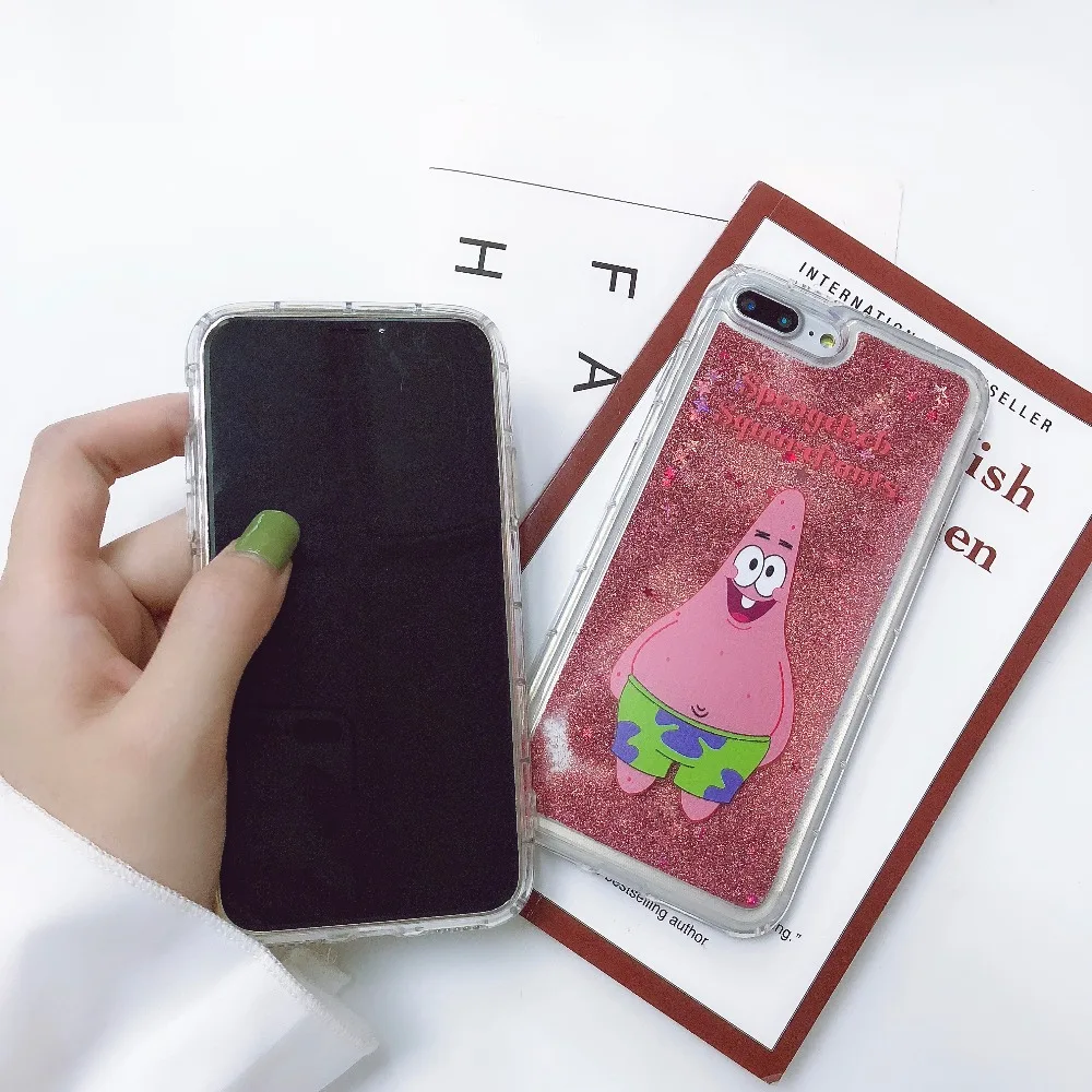 Чехол для мобильного телефона iPhone XS XR MAX X 6 S 7 8 Plus с милым рисунком Губка Боб