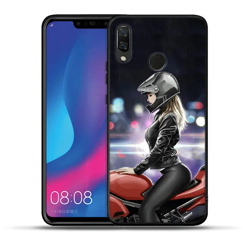 H1338 Модные «городская улица» мотоцикла чехол для Honor 20 Pro 10 9 9i 8 Lite 8X 8C 8S 7A 7X V20 вид 20 Силиконовые чехлы Fundas - Цвет: H1338