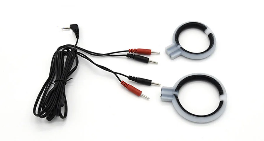 Электрический шок Силиконовое кольцо на пенис Петух Кольцо Задержка эякуляции