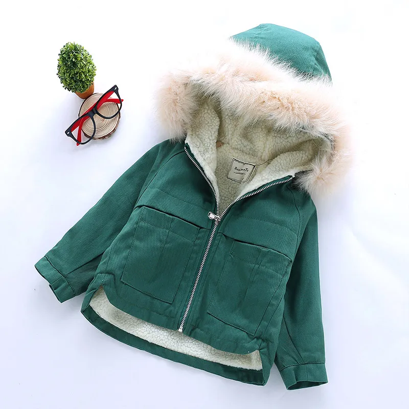 Hot sell 1-7T girls coats and jackets 2018 autumn winter Korean hooded coat thick cotton warmer kids | Детская одежда и обувь