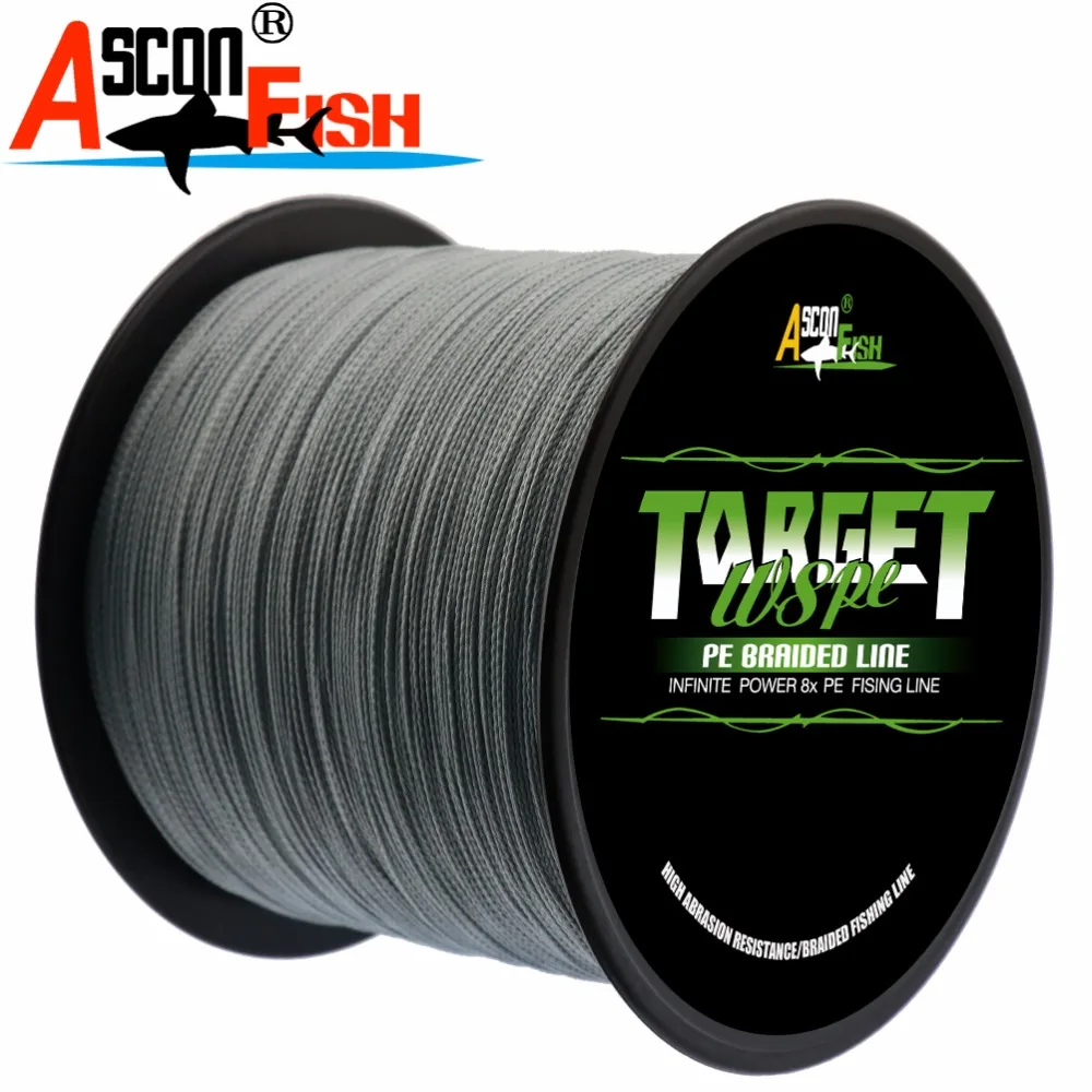 Рыболовная плетеная леска Ascon 8 нитей 1500 м|fishing braid|fishing lines 8fishing line strands |
