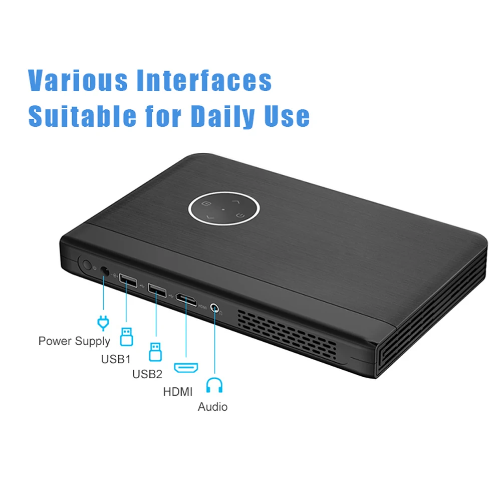 Мини-Телефон Смарт Видеопроектор Портативный HD 1080 P DLP 4 К Proyector Домашний Кинотеатр