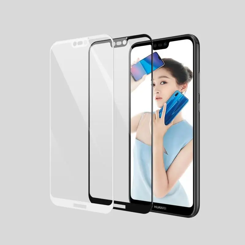Полное покрытие из закаленного стекла для Huawei P20 Pro Mate 10 20 P10 Lite P Smart Nova3 3i Защита