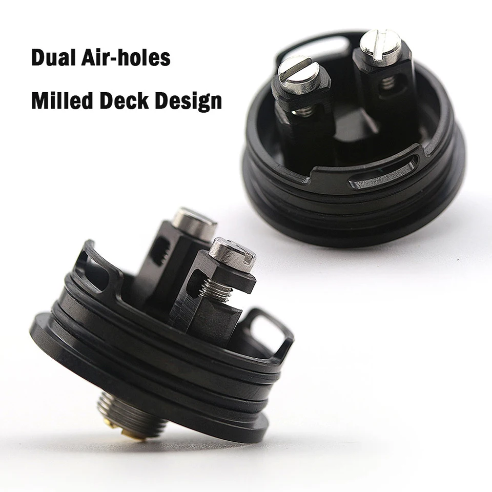 Оригинальный Advken Breathe RDA Tank 24 мм e cig rebuildable dripping atomizer Bottom airflow Dual Posts Airflow control