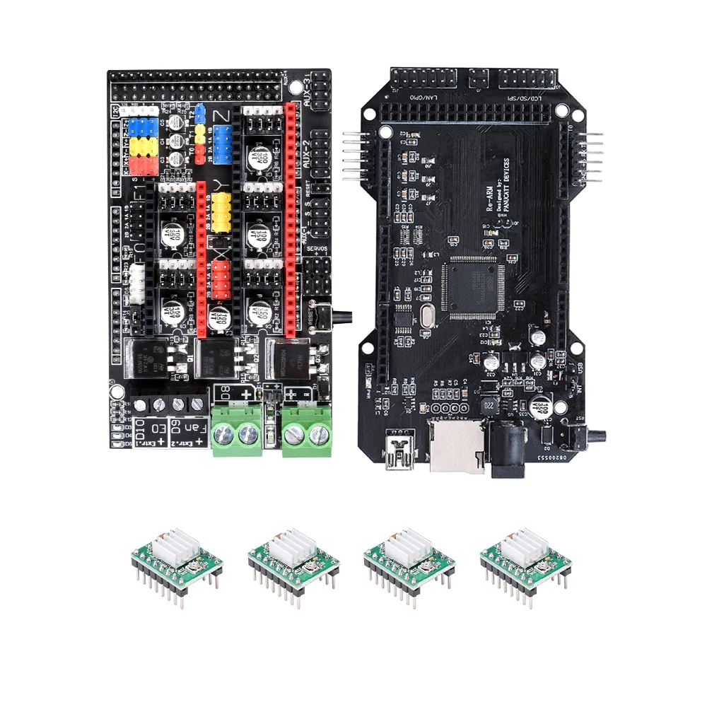 BIGTREETECH Clone re arm 32 битная плата управления с Ramps1.6 Plus + TMC2130/TMC2208/DRV8825/A4988 Mega2560 для 3D