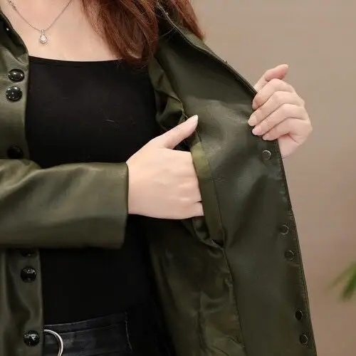 Мода плюс размер 5XL 6XL кожаное пальто женское длинное весеннее Дамская кожаная