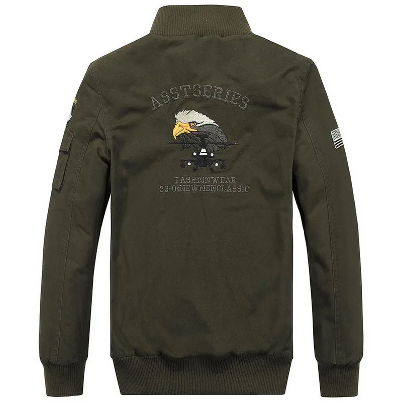 LOMAIYI Men's Winter Military Bomber Jacket Coat Thick Fleece Lining Cotton Parka Men Air Force Pilot Flight WindBeaker BM010