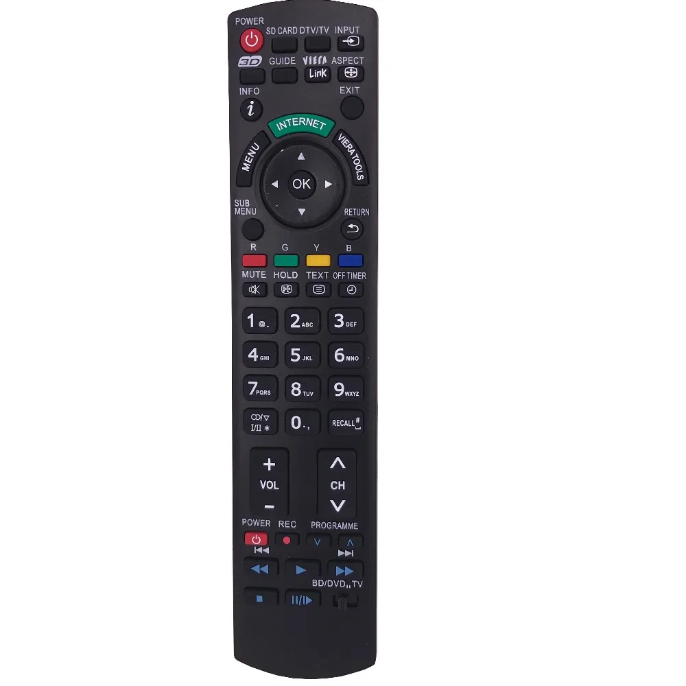 Новая замена N2QAYB000659 для Panasonic LCD 3D TV Blu Ray DVD пульт дистанционного управления N2QAYB000496