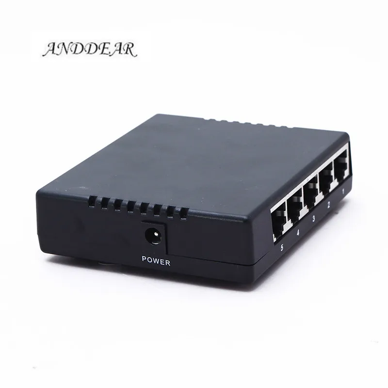 ANDDEAR Z1 пассивный 5 портов Poe коммутатор 12 В 4/5 + 7/8 ethernet 10/100 Мбит/с poe 4 порта питания