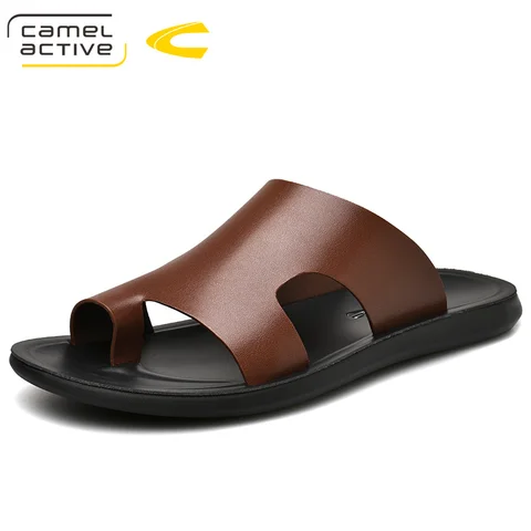 Мужские летние однотонные сандалии Camel Active, повседневные Нескользящие шлепанцы, пляжная обувь, модель Лето 2019