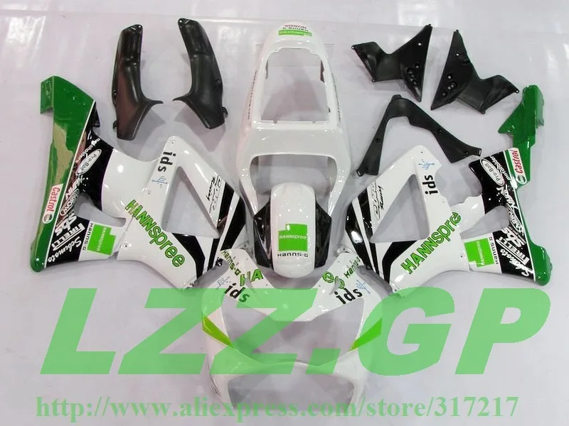 

Hi-quality fairings for HONDA CBR900RR 929 00 01 CBR 900RR 2000 2001 CBR929 00 01 929RR 00 01 Green White O325 fairing kits .