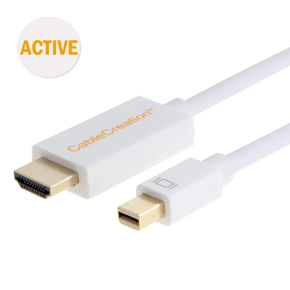 Мини Кабель DP HDMI кабель (DP1.2) Активный Mini DisplayPort к кабелю 4K X 2K и 3D аудио/видео 6