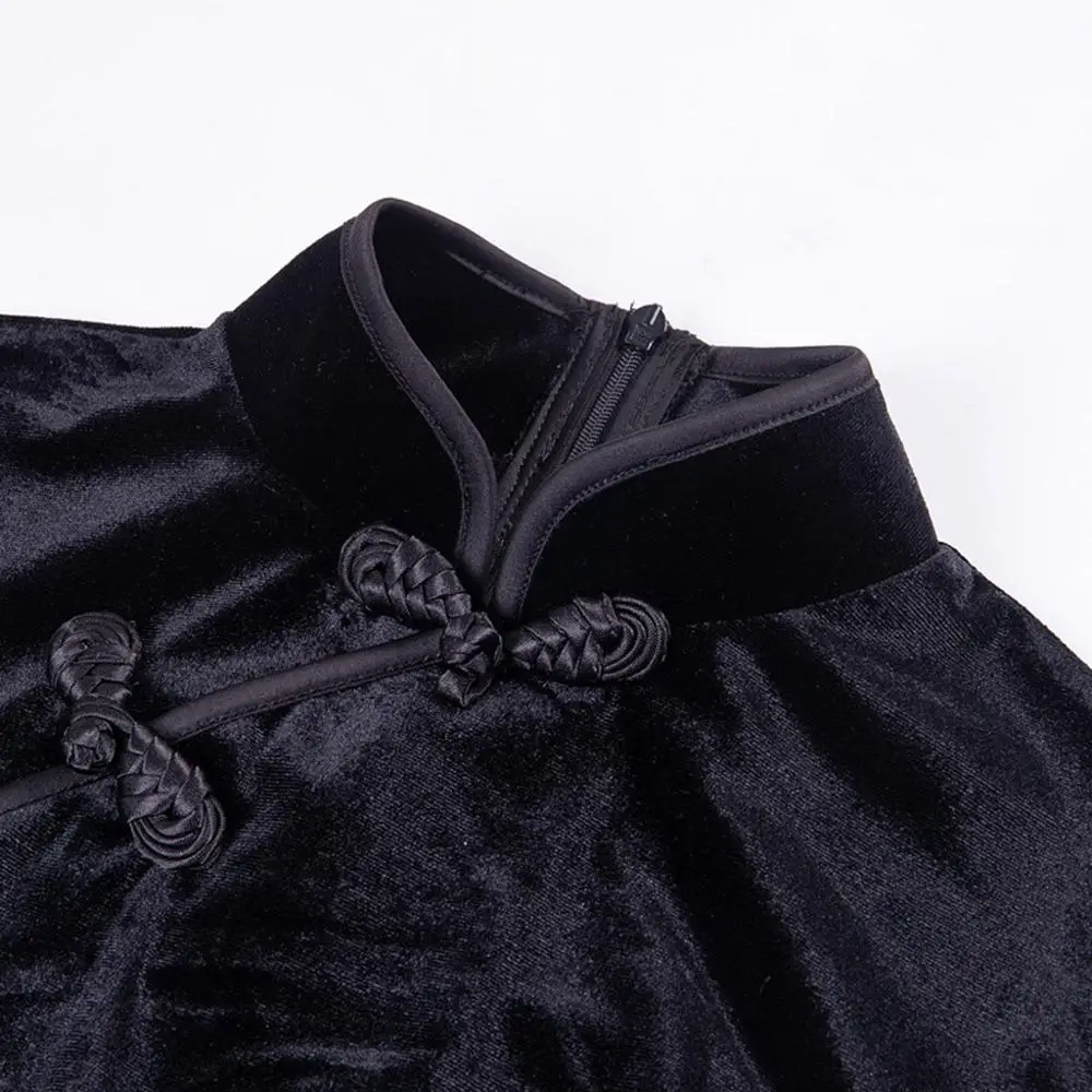 Новый стиль сексуальное женское готическое панк китайское Cheongsam Harajuku облегающее