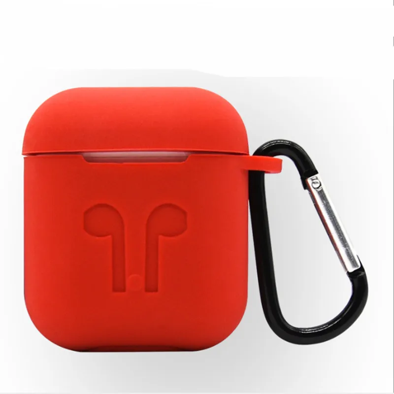 Силиконовые Беспроводной Bluetooth наушники чехол для Apple AirPods Ударостойкой Защитная