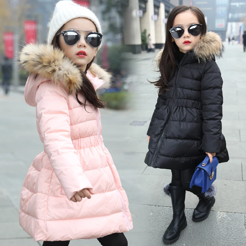 

Children's clothing girls wadded jacket outerwear 2016 winter child thickening medium-long girl child cotton-padded outwear