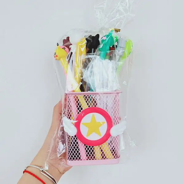 20 шт./компл. Единорог гелевая ручка в виде фламинго кактус caneta Kawaii papelaria для мальчиков и девочек с ультратонким стержнем lapices симпатичные канцелярские принадлежности - Цвет: 8