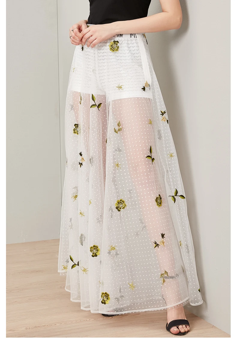 Женская летняя модная длинная трапециевидная черная юбка с высокой талией и