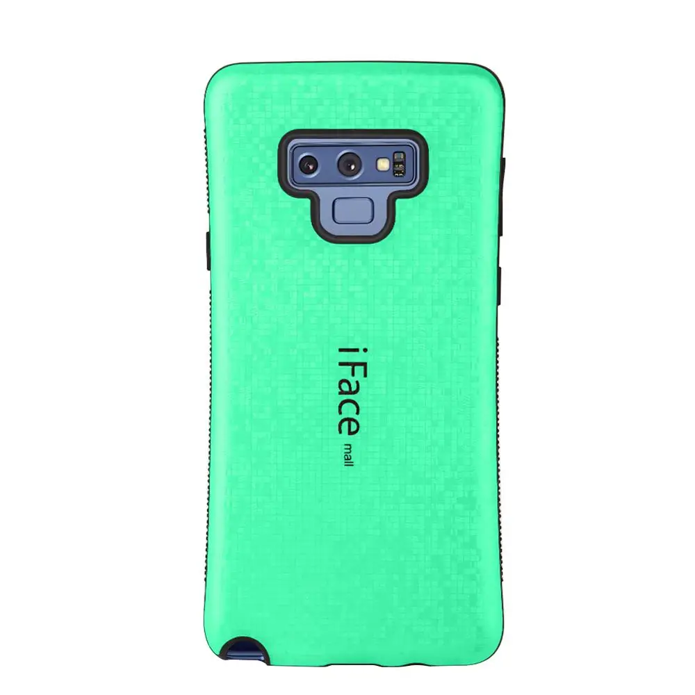 Green Iface mall для samsung Galaxy Note 9 сверхмощный мозаичный чехол противоударный для задней крышки, твердый корпус Полная защита Чехлы для мобильных телефонов - Color: Green