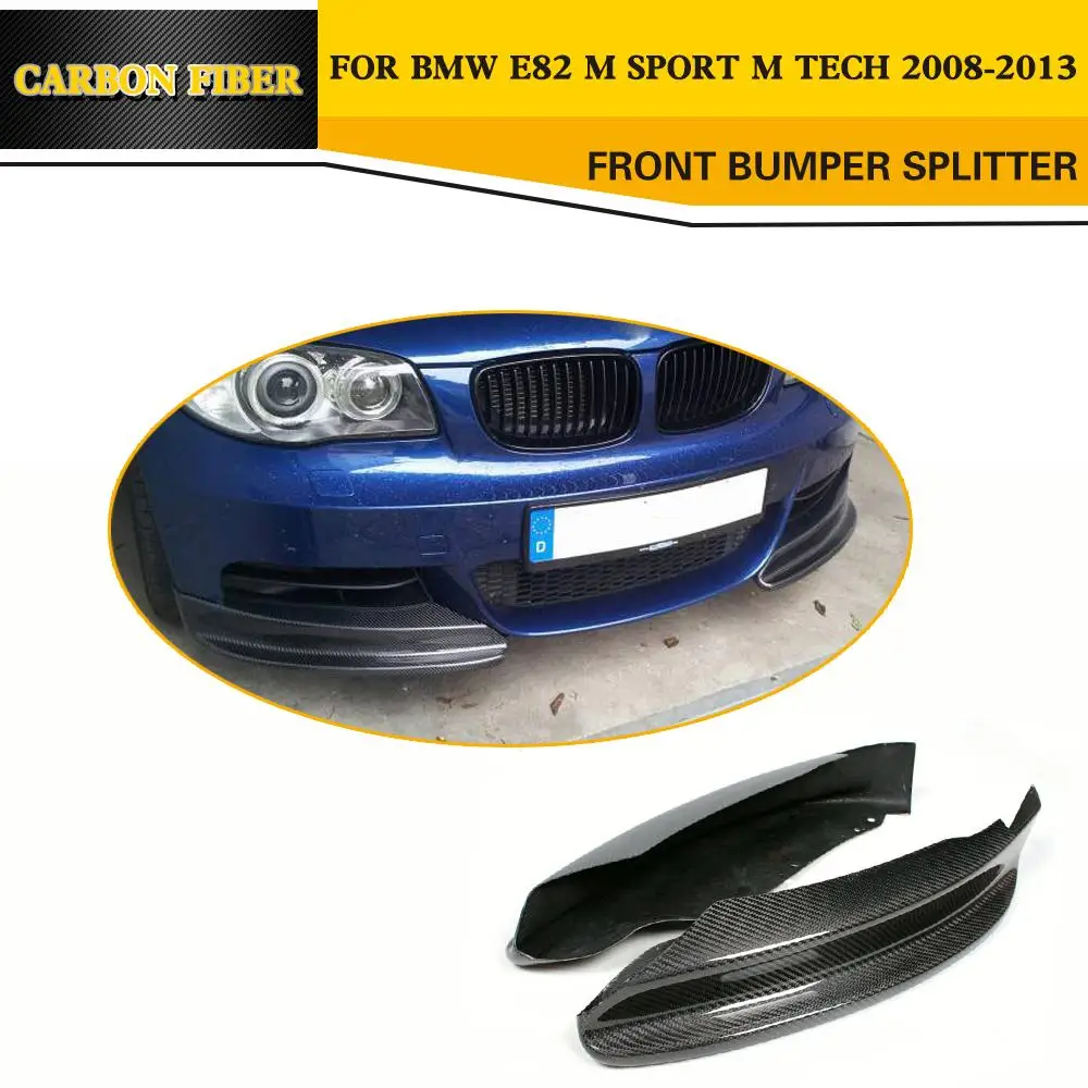 Разделитель бампера из углеродного волокна клапан Cupwings для BMW E82 128i 135i M Sport Coupe 2 Door