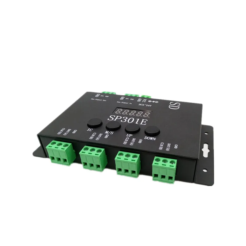 Светодиодный контроллер SP301E WS2811 WS2813 WS2812B SK6812 APA102 Pixel светодиодные полосы панели света DC5-24V Syn программируемый сигнал
