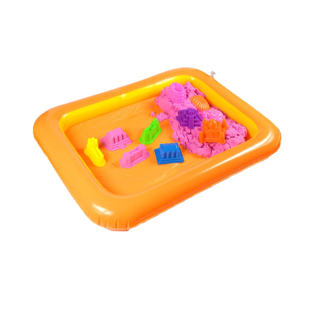 Chanycore надувной песочный поднос случайного цвета пластиковый мобильный стол для