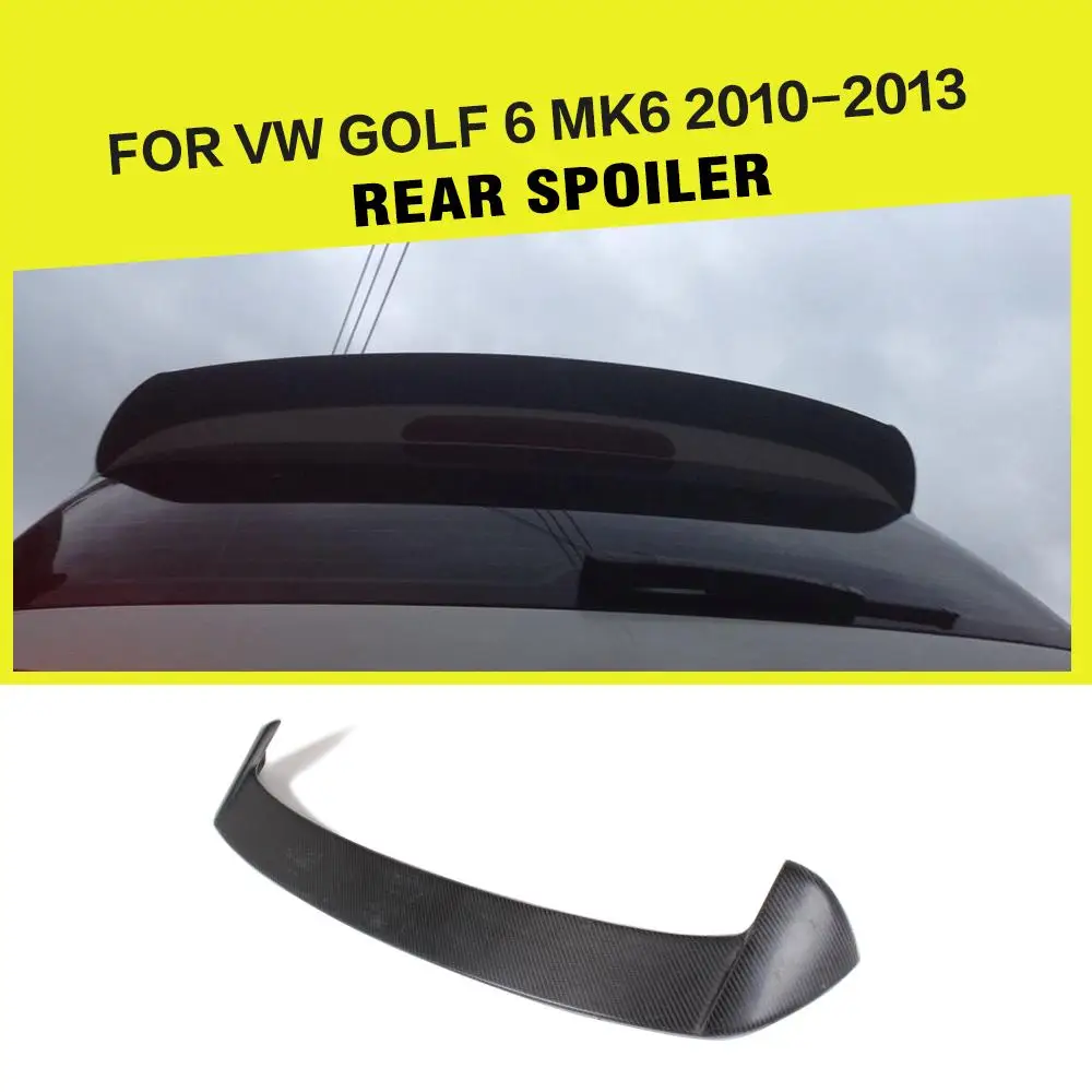 Автомобильный задний спойлер из углеродного волокна/FRP C для Volkswagen Golf 6 VI MK6 2010 2013 Non