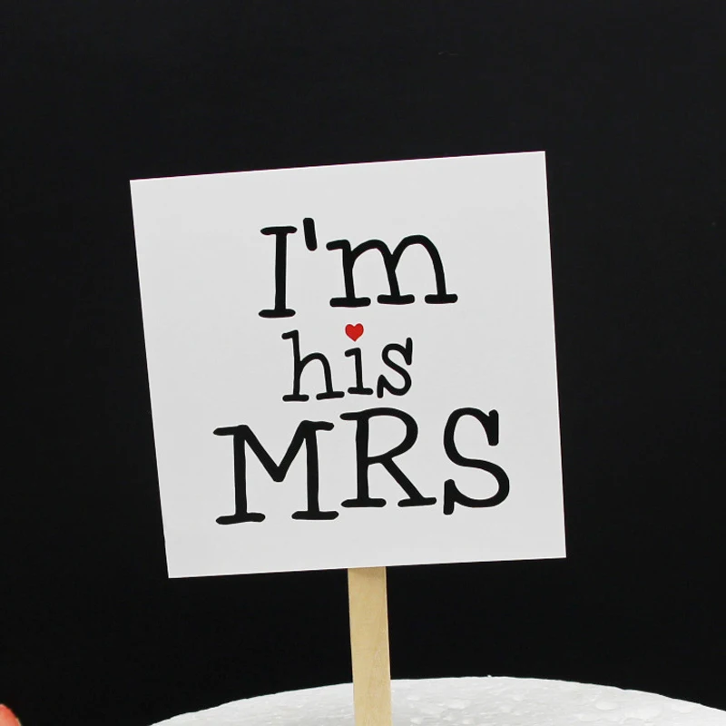 10 шт. DIY предложение показать любовь Mr Mrs торт мороженое кекс Picks выбор День