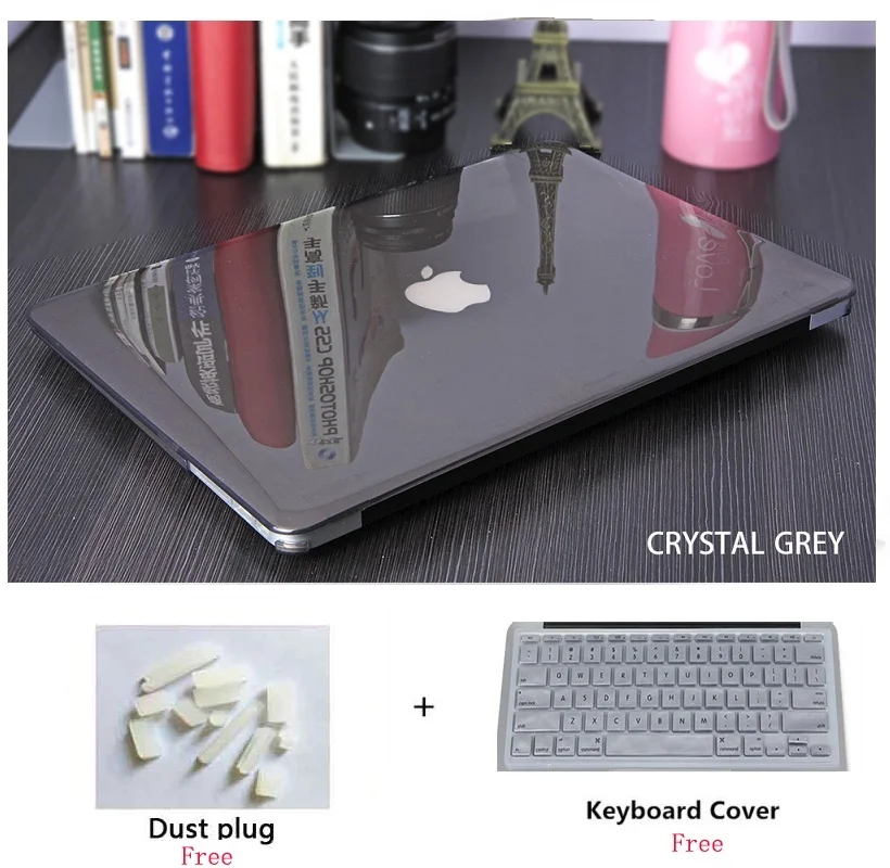 Кристальный чехол для ноутбука с клавиатурой + Пылезащитная пленка Apple Macbook Pro Retina