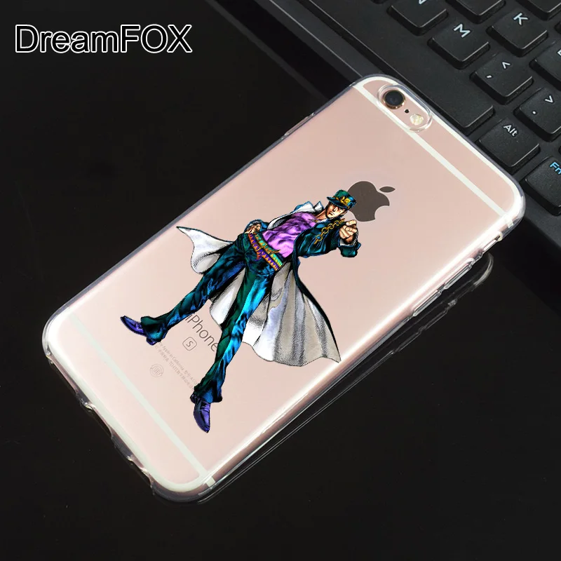 DREAMFOX N081 Jojo Необычные Приключения Мягкий ТПУ силиконовый чехол для Apple iPhone XR XS Max 8X7