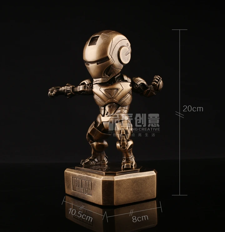 SAINTGI Железный человек 3 Марк 6 статуя Металл фигурку Gold Edition Мстители аниме Marvel MK42