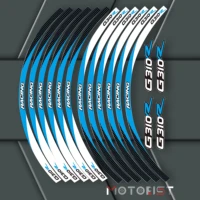 a set of 12pcs high quality motorcycle wheel decals waterproof reflective stickers rim stripes for bmw g310r