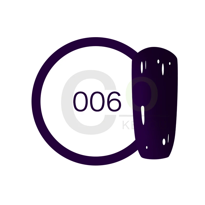 006 KoKEKOU 12 мл фиолетовый розовый цвет серии Гель-лак для ногтей для наращивания ногтей дизайн маникюра нужна верхняя база УФ Гель-лак гель - Цвет: 006