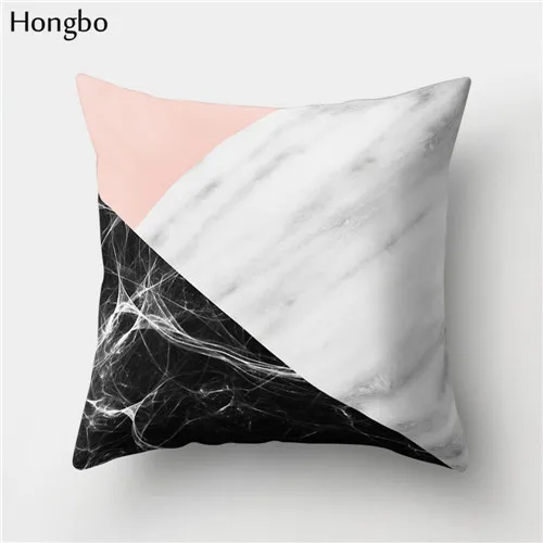 7 Hongbo 1 шт., разноцветный чехол для подушки с мраморным принтом, чехол для подушки, наволочка для кровати, квадратный чехол для автомобиля, дивана, Декор для дома - Цвет: 7