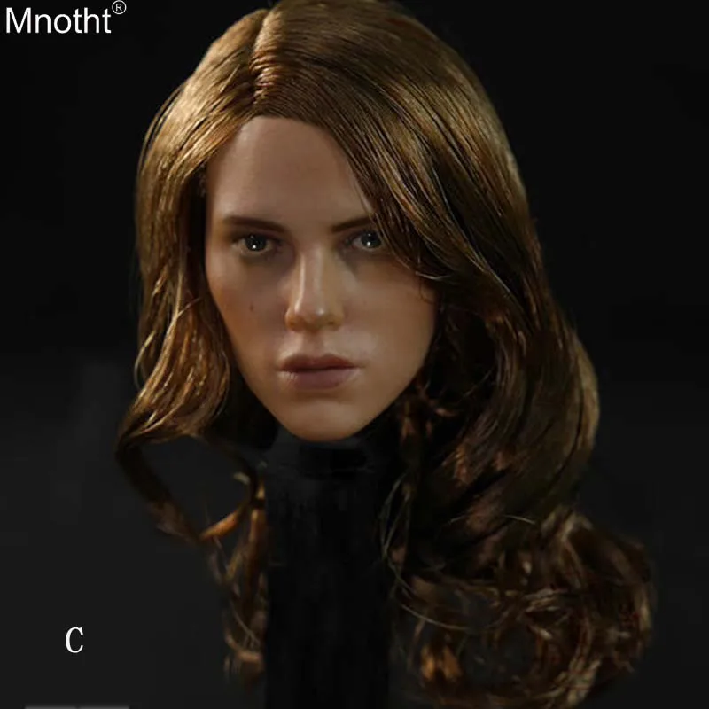 

Mnotht SO-08 1/6 Vengeance Union Scarlett Black Widow Hair Carving Model Accessory for 12in Soldier Action Figure Collection m3n