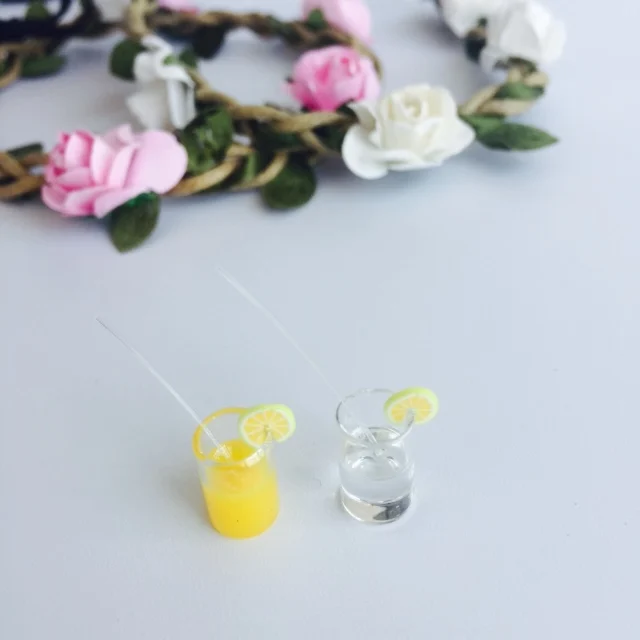 2 шт./компл. мини Lemonades миниатюрная лимонная чашка для воды модели продуктов