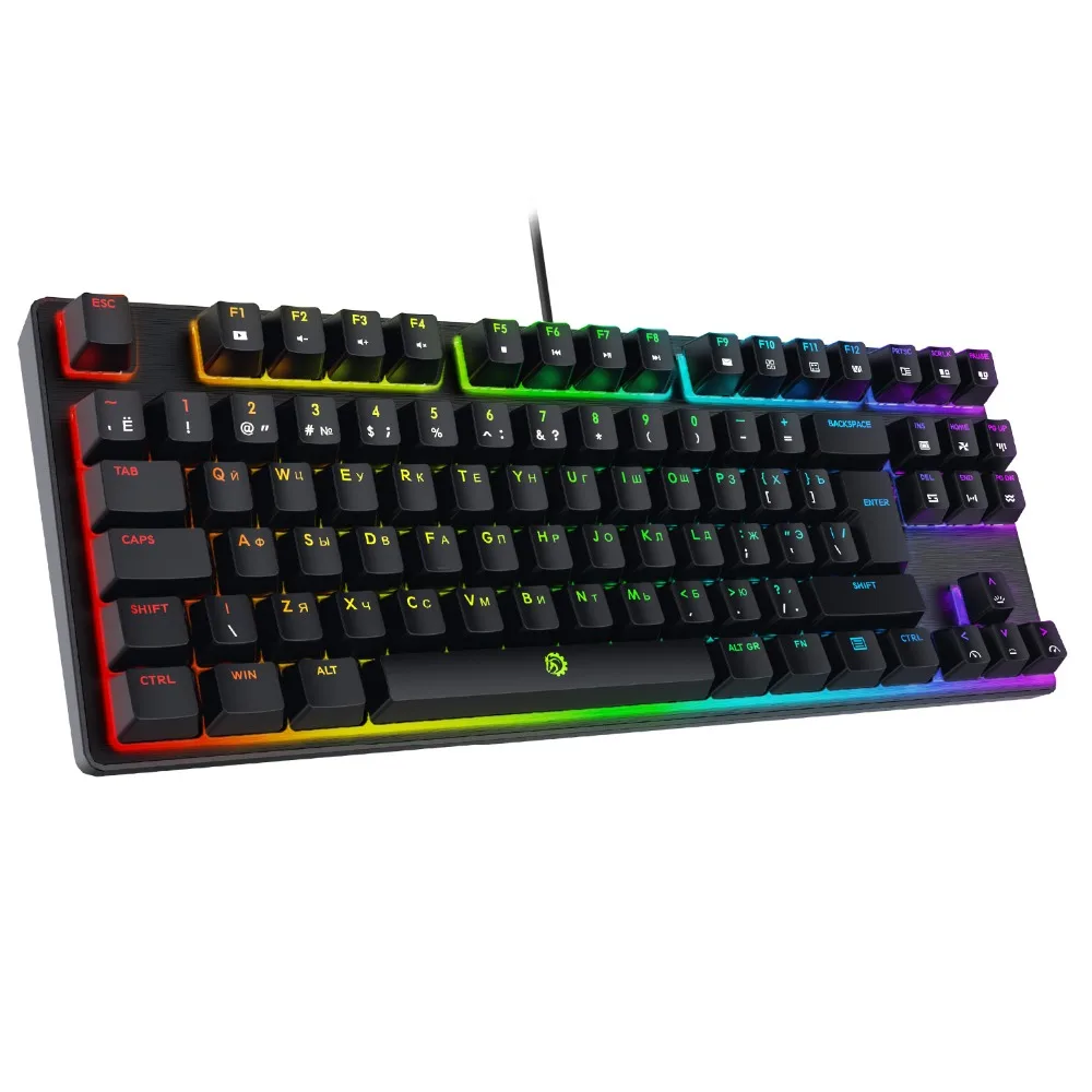 DREVO tyrfing V2 87/88 ключ Русский Макет RGB подсветкой компактная Игры Механическая