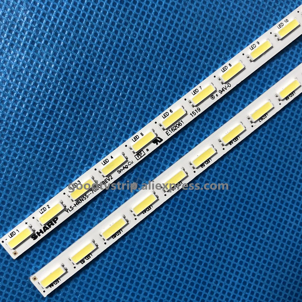 

2PCS LED Backlight strip for Sony KD-55X8508C KD-55X8505C 55X8507C 55X8500C Sharp XBR-55X850C 75.P3C08G001 YLS_HAN55_7020