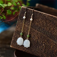 fashion jewelry original hand made plated earring eardrop a substituting natural hetian