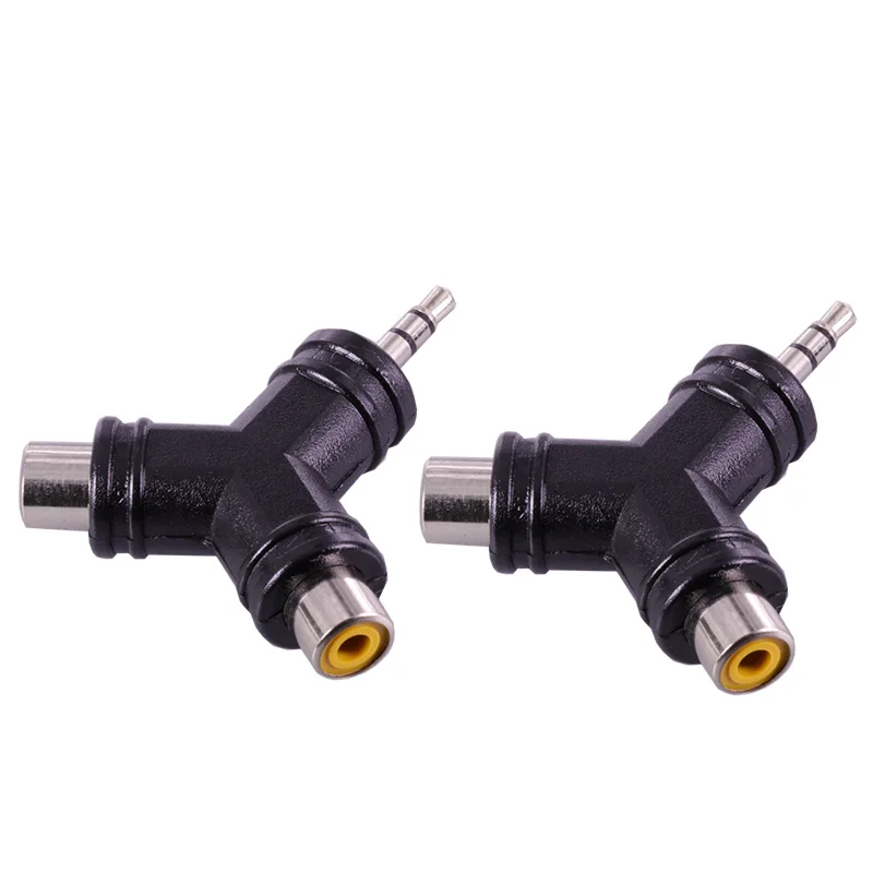 Jack 3 5 мм аудио стерео штекер для двойной RCA Джек Женский &quotY&quot Тип адаптер