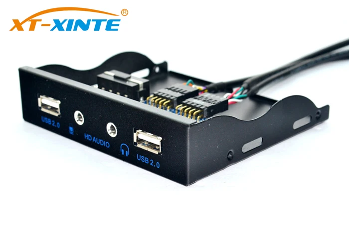 Высокоскоростной концентратор USB 2 0 с 9 до портами передняя панель + аудиоразъем HD